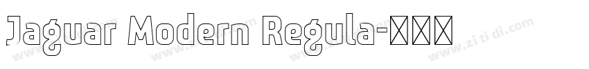 Jaguar Modern Regula字体转换